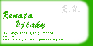 renata ujlaky business card